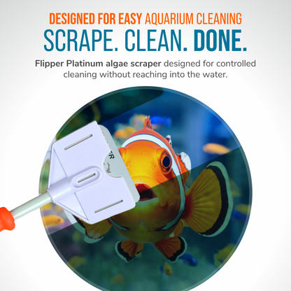 Flipper Platinum Aquarium Algae Scraper 10 Inch
