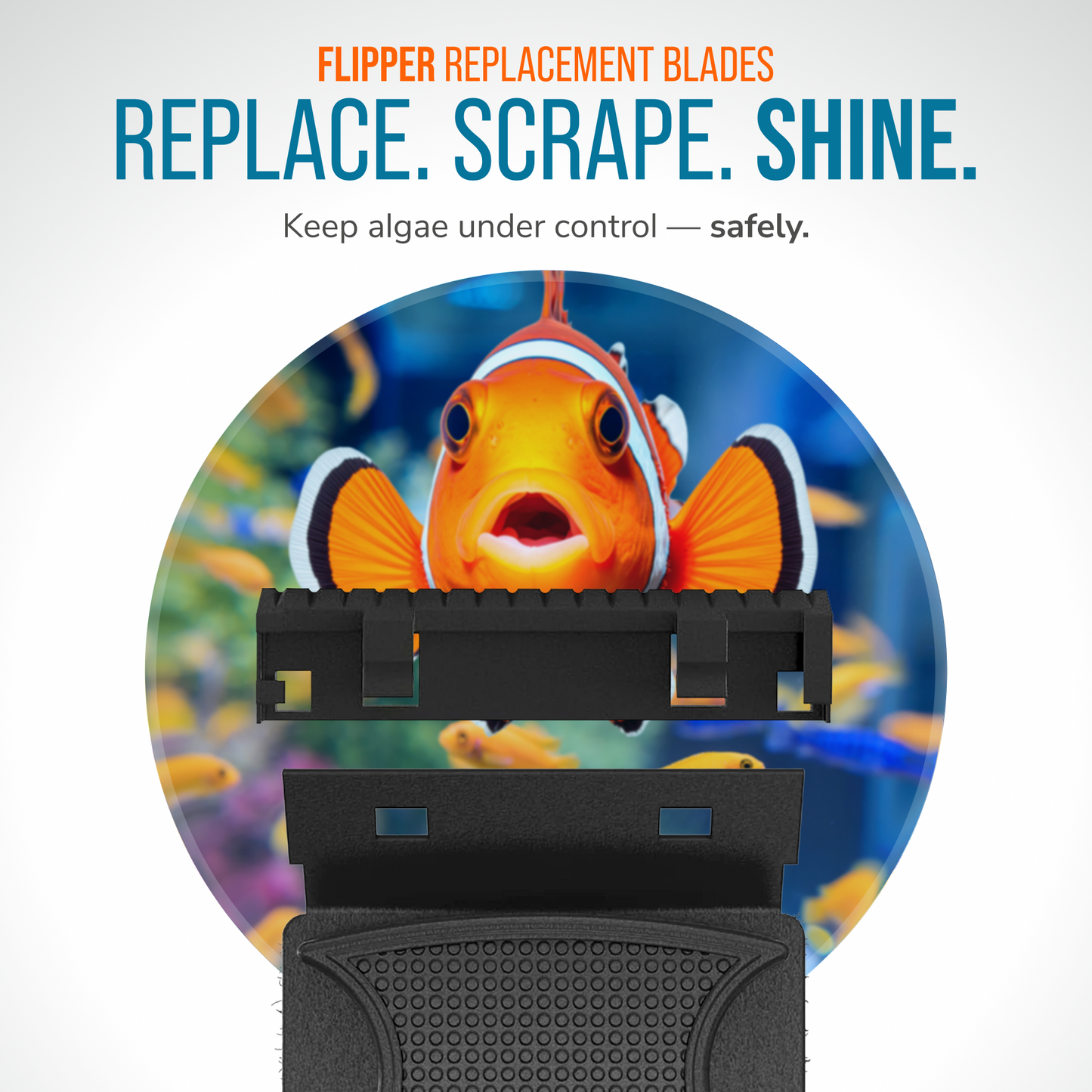 Flipper Max Abs Replacement Blades Acrylic Tanks