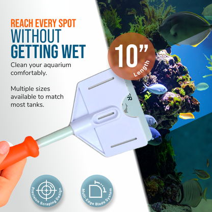 Flipper Platinum Aquarium Algae Scraper 10 Inch