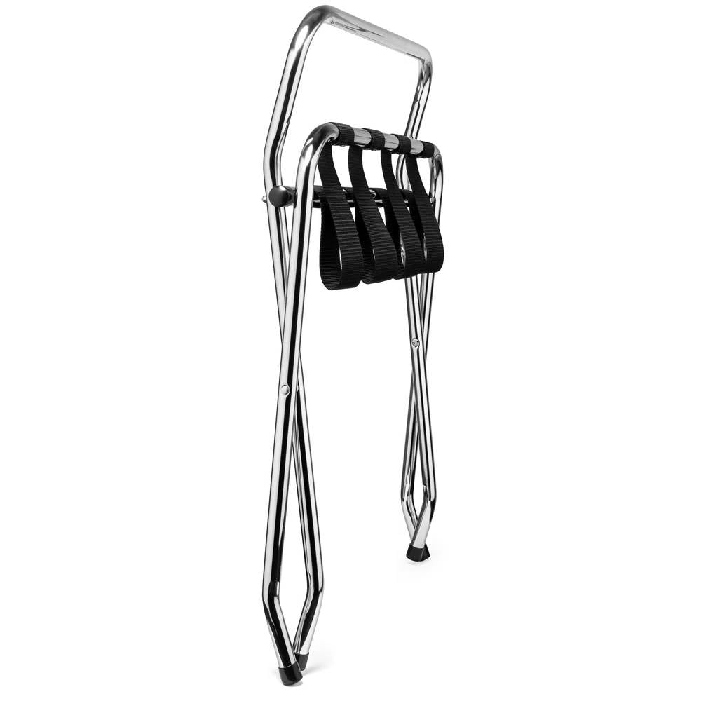 Maletero metálico plegable de respaldo alto