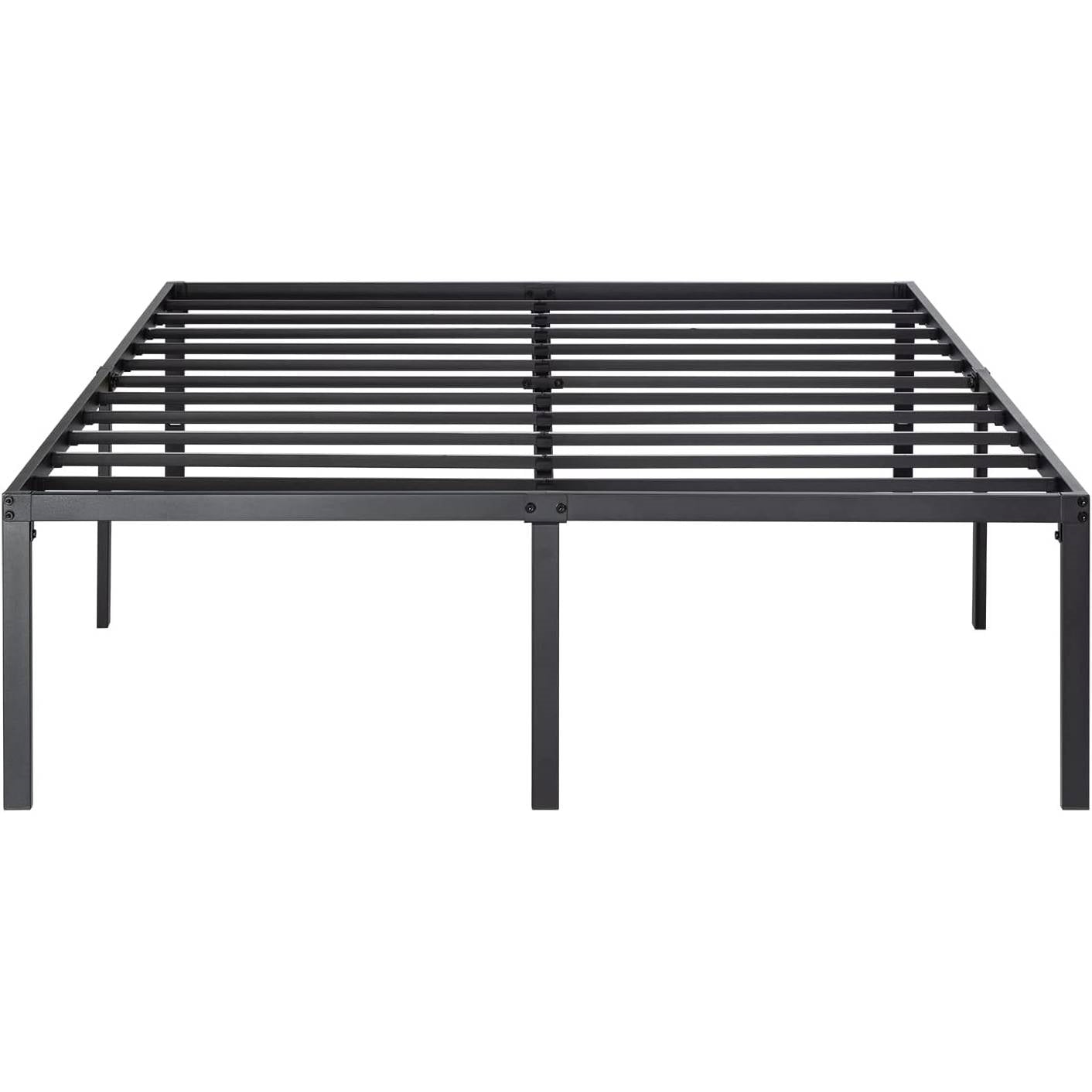 Base de cama de plataforma de metal de 18 pulgadas con espacio de almacenamiento debajo
