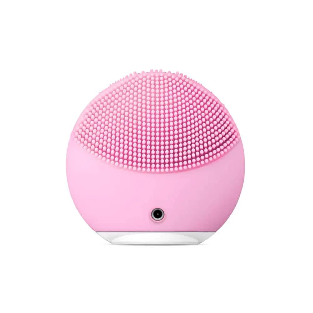 FOREO LUNA Mini 2 pink silicone facial cleansing brush with bristled dome on Tampa Home & Garden Store