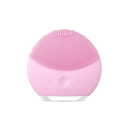 FOREO LUNA Mini 2 pink silicone facial cleansing brush, skin care tool on Tampa Home & Garden Store