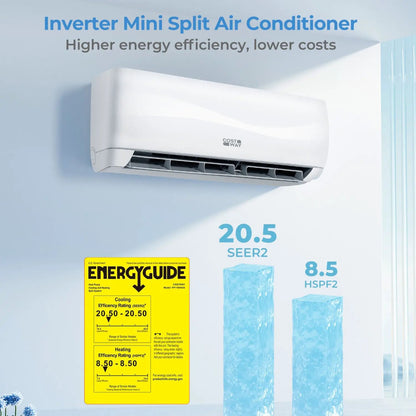 9100 BTU Mini Split Air Conditioner Heat Pump