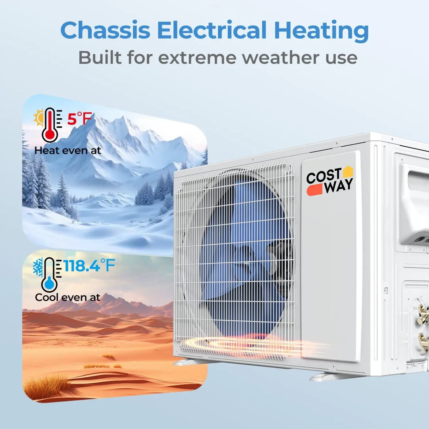 9100 BTU Mini Split Air Conditioner Heat Pump
