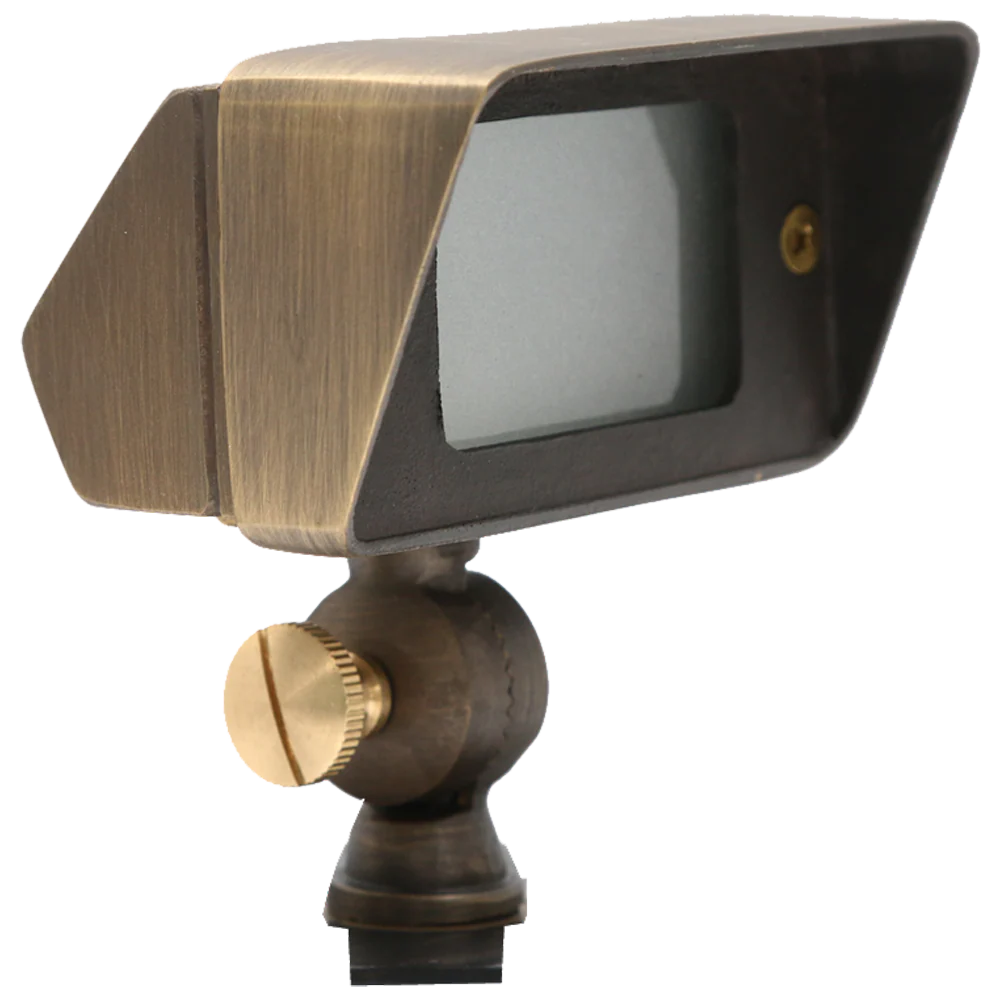 FPB01 Brass Rectangular LED Directional Flood Light Adjustable Lighting