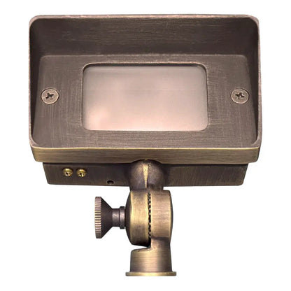 Foco LED direccional rectangular de latón FPB01, iluminación ajustable