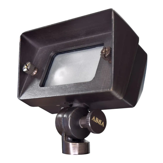 Foco LED direccional rectangular de latón FPB01, iluminación ajustable