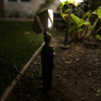 FPB01 Brass Rectangular LED Directional Flood Light Adjustable Lighting