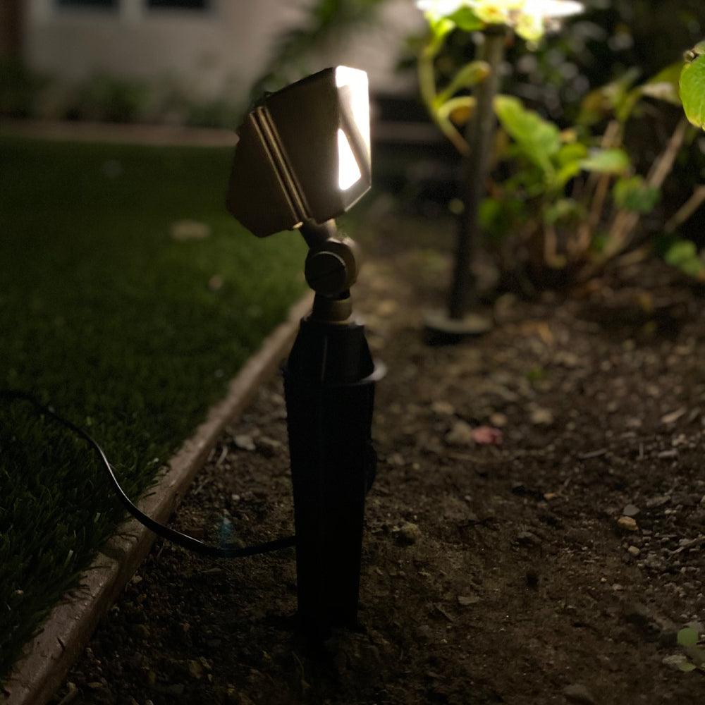 FPB01 Brass Rectangular LED Directional Flood Light Adjustable Lighting