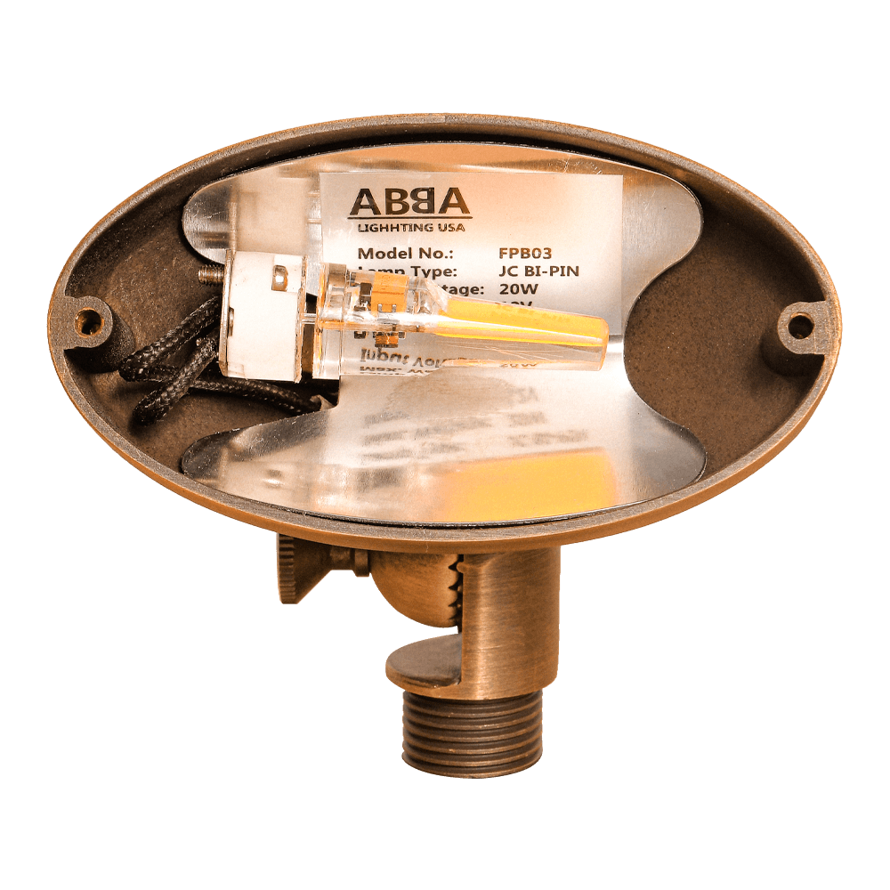 FPB03 Brass Oval LED Directional Flood Light Adjustable Lighting - Tampa soil911.com