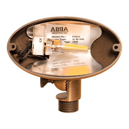 FPB03 Brass Oval LED Directional Flood Light Adjustable Lighting - Tampa soil911.com