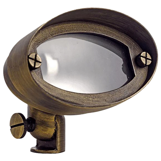 Foco LED direccional ovalado de latón FPB03, iluminación ajustable