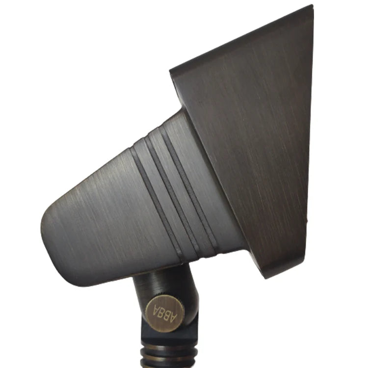 FPB05 Cast Brass Rectangular LED Directional Flood Light Adjustable Landscape Lighting