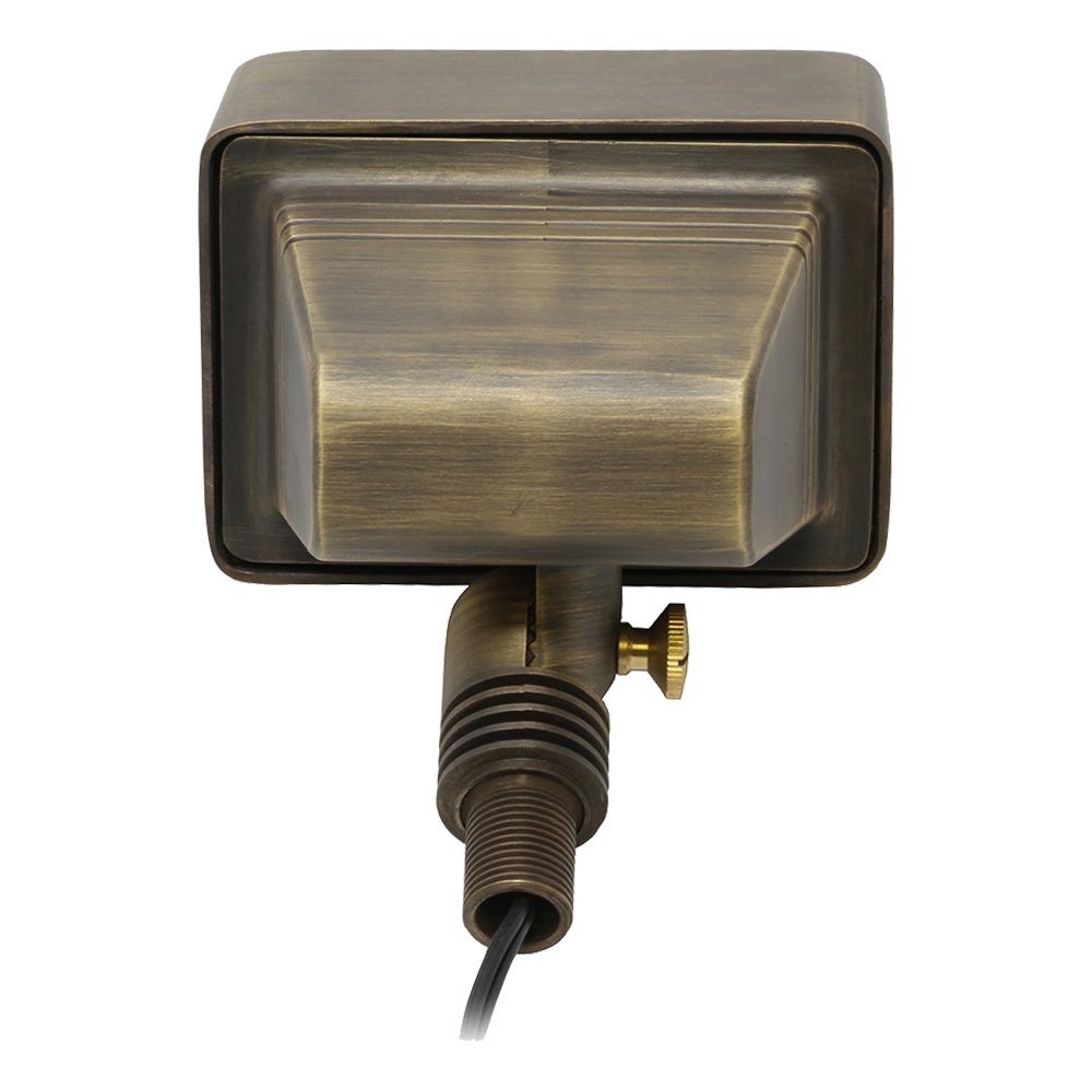 FPB05 Cast Brass Rectangular LED Directional Flood Light Adjustable Landscape Lighting