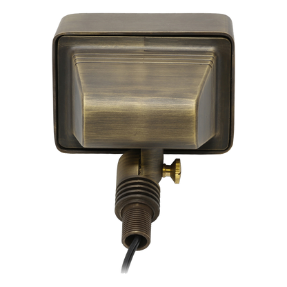 FPB05 Cast Brass Rectangular LED Directional Flood Light Adjustable Landscape Lighting