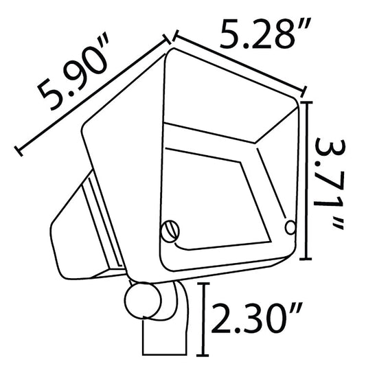 Luminaria de bajo voltaje empotrada rectangular con reflector LED de latón fundido, ajustable, 3 CCT, 3 W a 10 W, FPBCC05