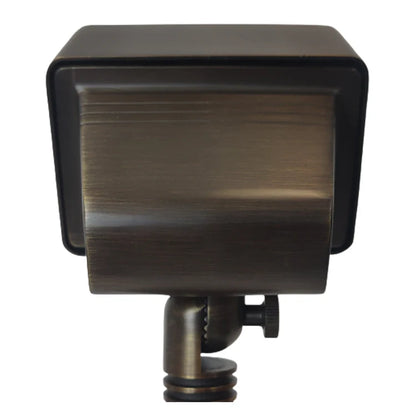 Luminaria de bajo voltaje empotrada rectangular con reflector LED de latón fundido, ajustable, 3 CCT, 3 W a 10 W, FPBCC05