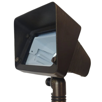 FPB05 Cast Brass Rectangular LED Directional Flood Light Adjustable Landscape Lighting