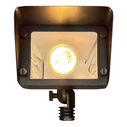 Projecteur directionnel LED rectangulaire en laiton moulé FPB05, éclairage paysager réglable