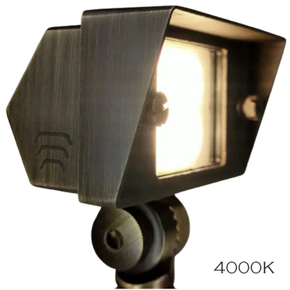 FPBCC04 Laiton moulé 3CCT réglable 2W-7W rectangulaire intégré projecteur LED luminaire basse tension