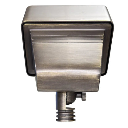 Luminaria de bajo voltaje empotrada rectangular con reflector LED de latón fundido, ajustable, 3 CCT, 3 W a 10 W, FPBCC05