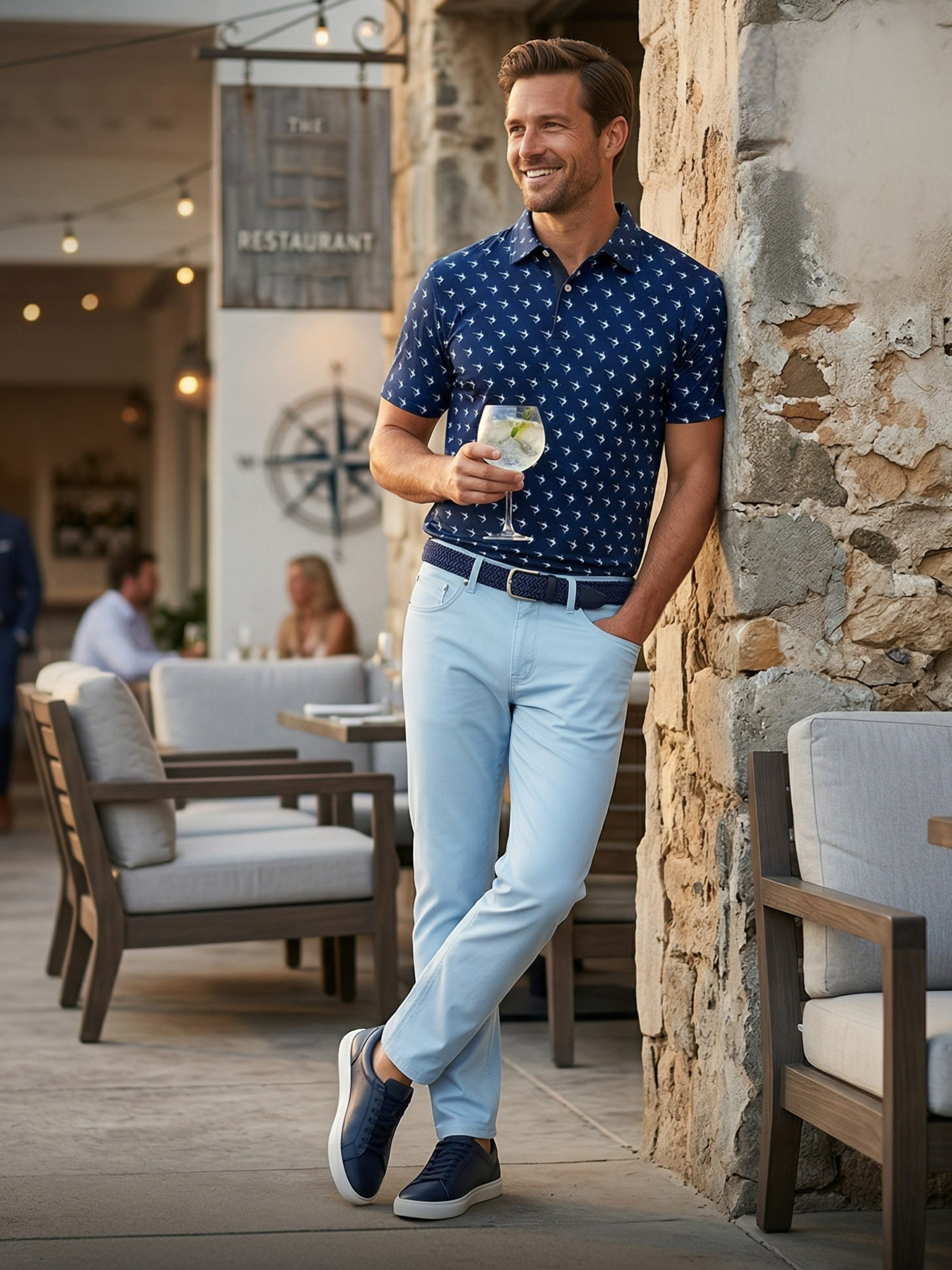 Freeport Pant Versatile Performance, light blue, White Water Life on Tampa Home & Garden Store
