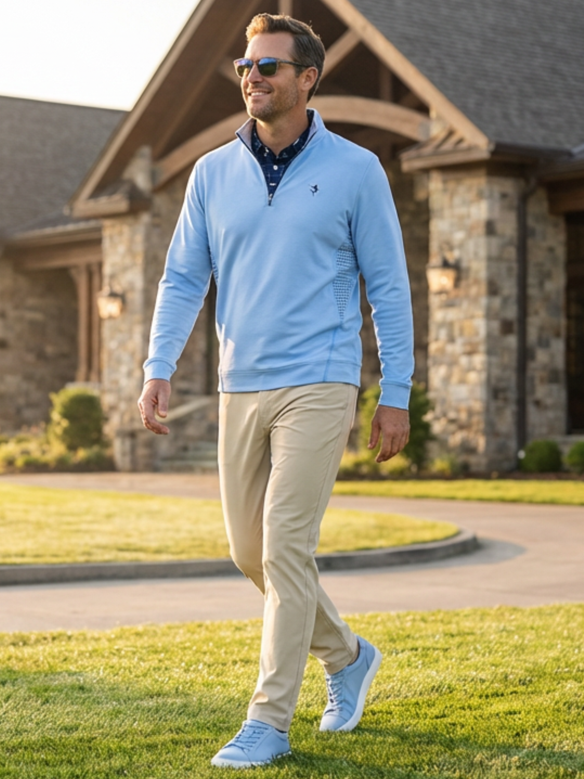 Freeport Pant beige versatile performance pants by White Water Life on Tampa Home & Garden Store