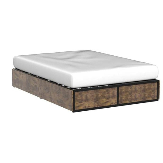 Full Metal Wood Platform Bed Frame with 4 Storage Drawers - 600 lbs Max Weight - Tampa Home & Garden Store