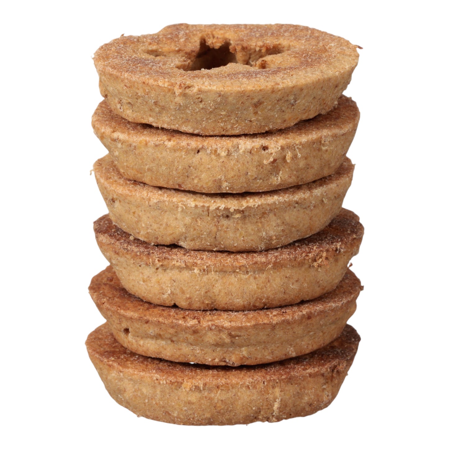 Toppl Treat dog treats by West Paw; stacked round light-brown biscuits on Tampa Home & Garden Store