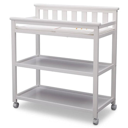 Cambiador de 2 estantes con ruedas "My First" Moderno Blanco para Bebé