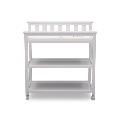 Cambiador de 2 estantes con ruedas "My First" Moderno Blanco para Bebé