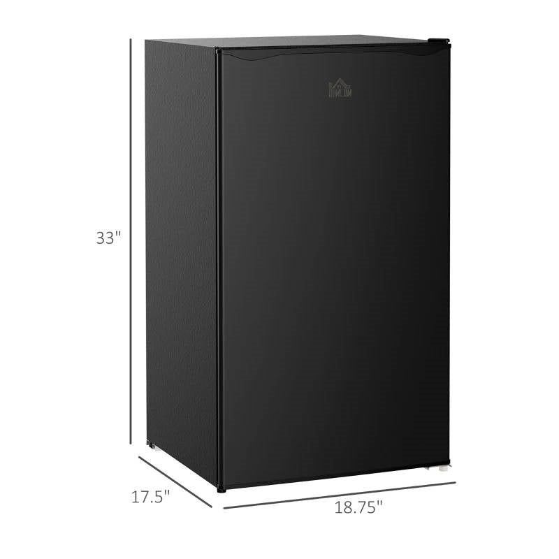Frigorífico compacto, mininevera con congelador de 3.2 pies cúbicos, negro