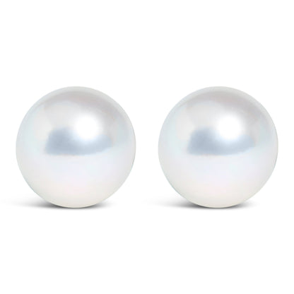 Sterling silver pearl stud earrings, 5-5.5mm cultured freshwater pearls, white pair on Tampa Home & Garden Store