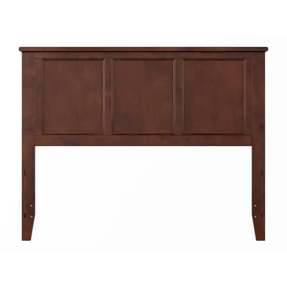 Cabecero de tamaño completo de estilo tradicional con acabado en madera de nogal