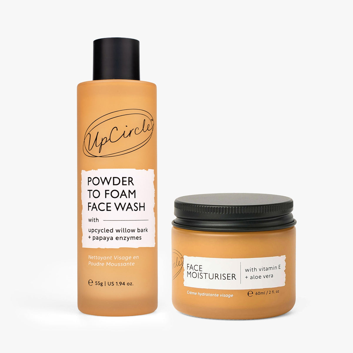 UpCircle The Daily Duo foaming face wash + vitamin E moisturiser two-piece skincare set on Tampa Home & Garden Store