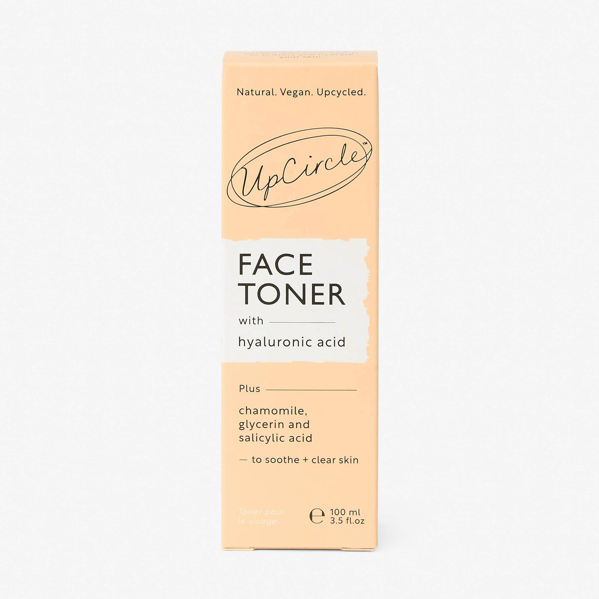 Face Toner by UpCircle in peach-toned packaging; vegan, upcycled, 100 ml on Tampa Home & Garden Store