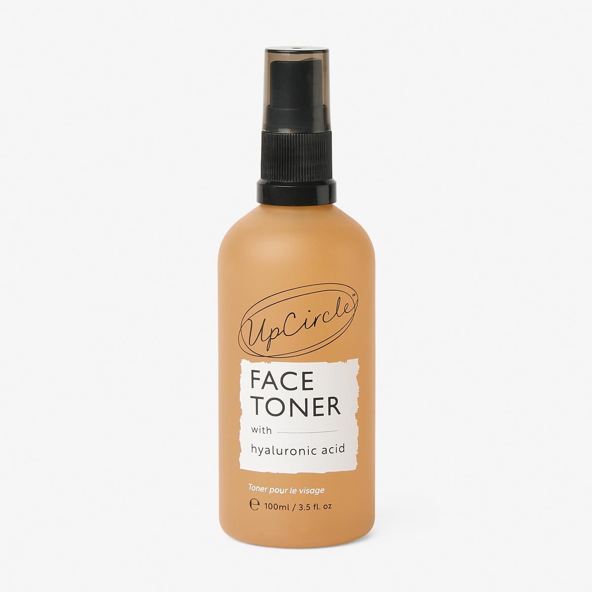 Face Toner bottle by UpCircle with spray pump, amber bottle on Tampa Home & Garden Store