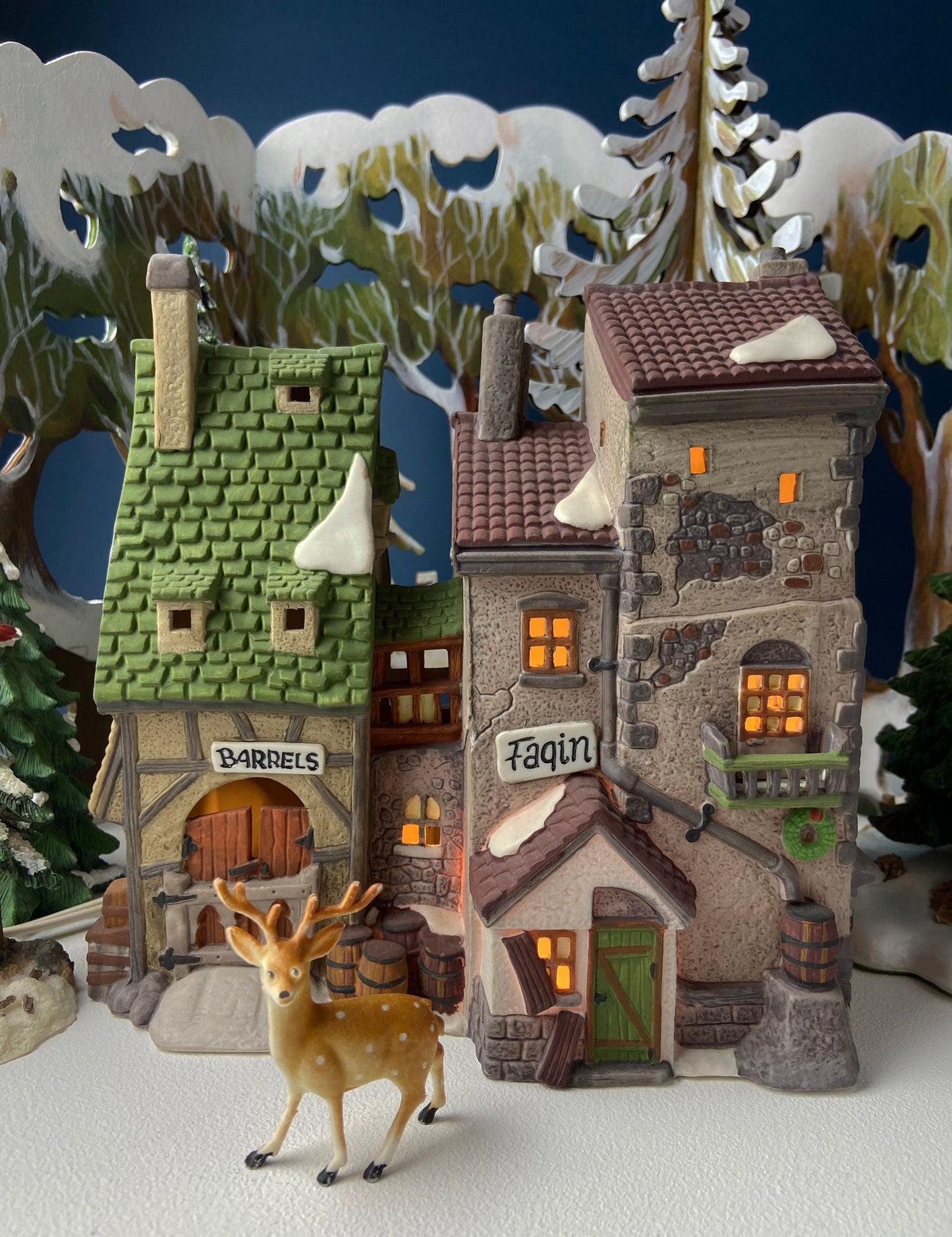 Fagin's Hide-A-Way by Department 56. Illuminated Porcelain Dickens Village Series. Christmas Village. Fun Magical Holiday Celebration. - Tampa Home & Garden Store