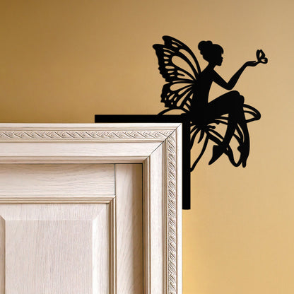 Fairy Corner Shelf Metal Wall Art – Whimsical Butterfly Fairy Decor for Girls’ Rooms- KAF605 - Tampa Home & Garden Store