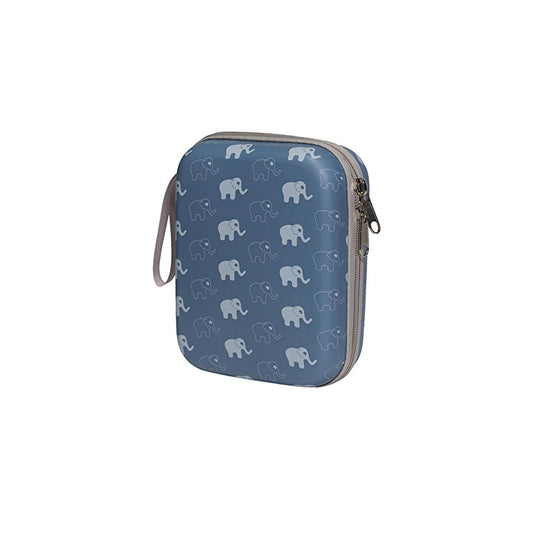 Toothpaste case blue with elephant pattern by Beauty Care Bag for Babyjem care set on Tampa Home & Garden Store