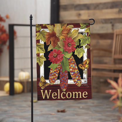 Fall Corn Suede Garden Flag - Tampa Home & Garden Store