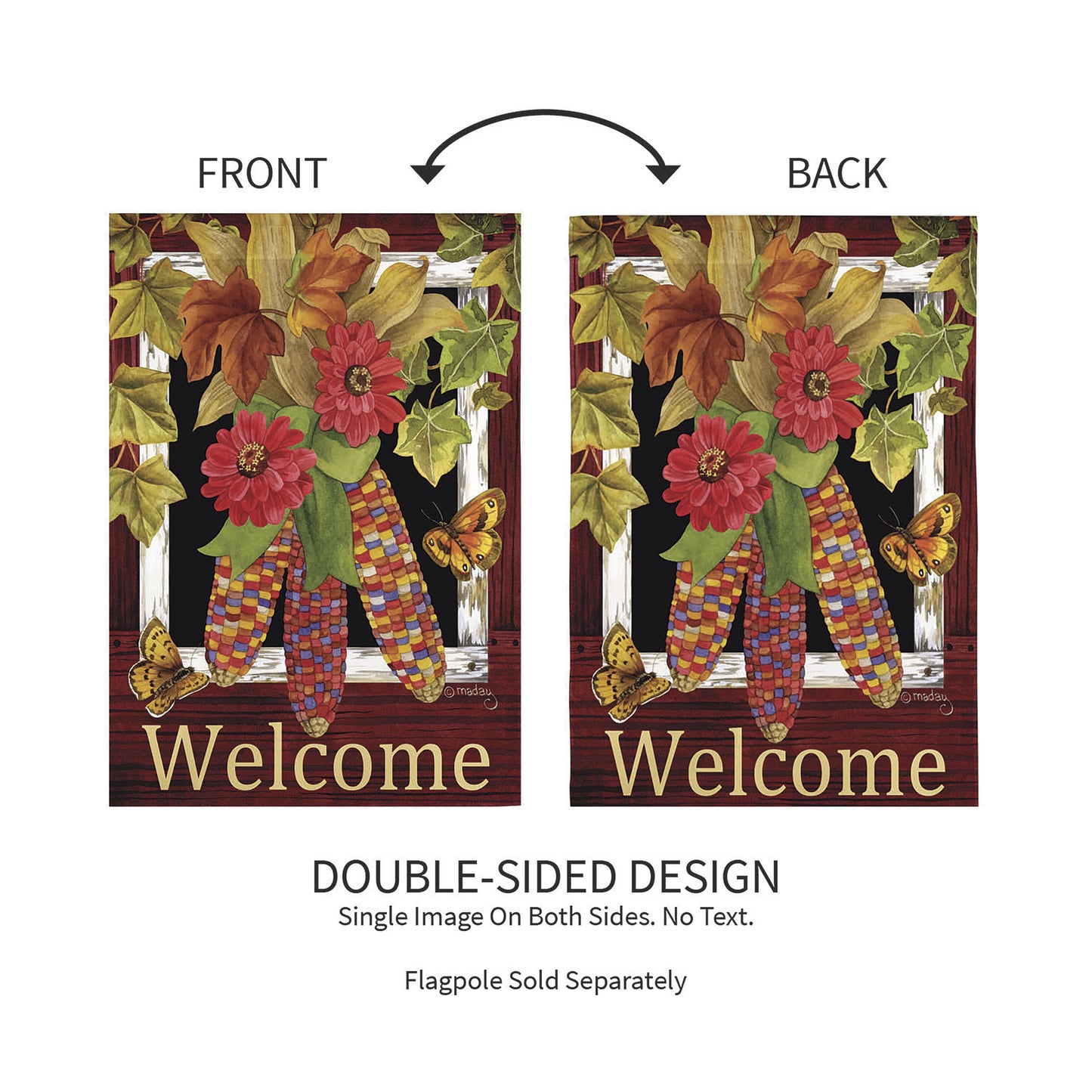 Fall Corn Suede Garden Flag - Tampa Home & Garden Store