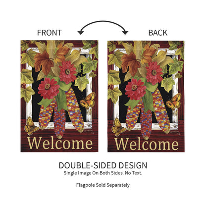 Fall Corn Suede Garden Flag - Tampa Home & Garden Store