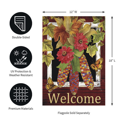 Fall Corn Suede Garden Flag - Tampa Home & Garden Store