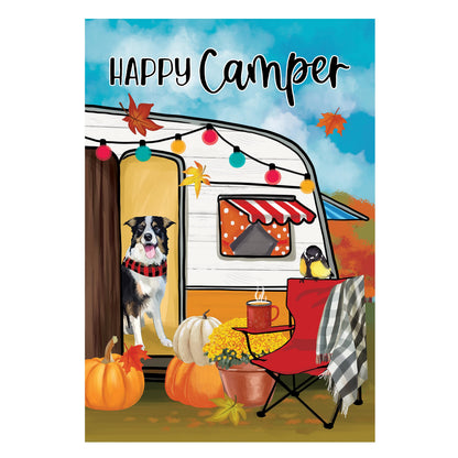 Fall For Camping Suede House Flag - Tampa Home & Garden Store