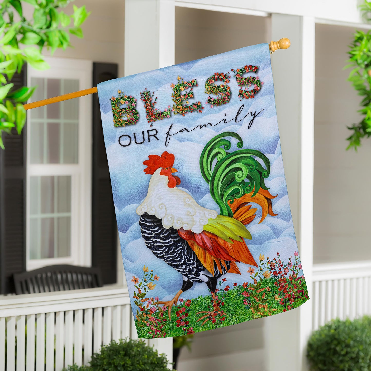 Farm Country Suede House Flag - Tampa Home & Garden Store