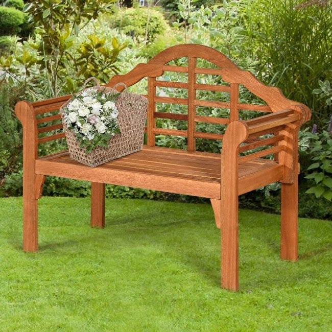 FarmHome Folding 2 Seater Garden Eucalyptus Bench - Tampa Home & Garden Store