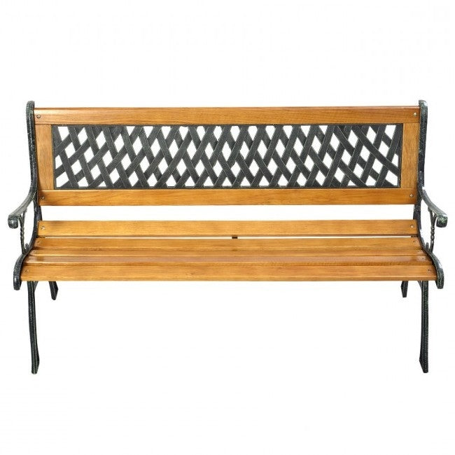 FarmHome Outdoor Patio Park Cast Iron Garden Porch Chair Bench - Tampa Home & Garden Store