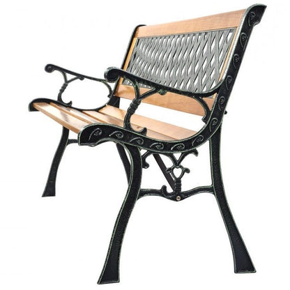 FarmHome Outdoor Patio Park Cast Iron Garden Porch Chair Bench - Tampa Home & Garden Store